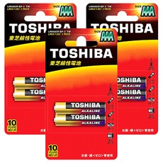 TOSHIBA 東芝 鹼性電池 4號, 2顆, 3組