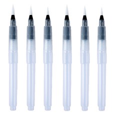 柔軟水彩筆 03 筆尖 6件組, 150mm, 1套