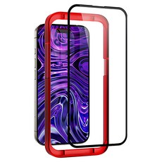 VICXXO 4D 全覆蓋 iPhone 鋼化玻璃手機螢幕保護貼 (附貼膜輔助器), 1組