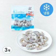 어부심 국내산 손질 생새우살 중 (냉동), 200g(중, 20~28미), 3개