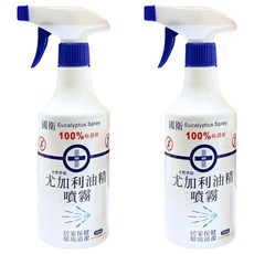 國衛 尤加利油精噴霧 500ml, 100%極濃縮, 居家保健 環境清潔, 2瓶