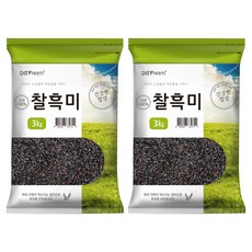 대구농산 건강한밥상 국산 찰흑미, 3kg, 2개