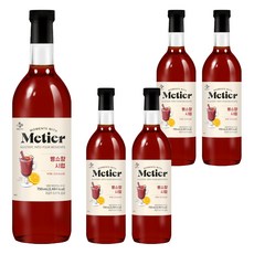 메티에 뱅쇼향 시럽, 5개, 750ml