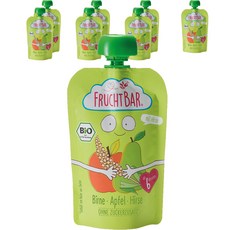 프루트바 생과일 퓨레, 사과 기장 배, 100g, 8개