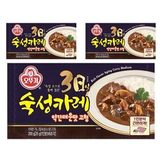 OTTOGI 不倒翁 三日熟成咖哩塊 微辣口味, 200g, 3盒