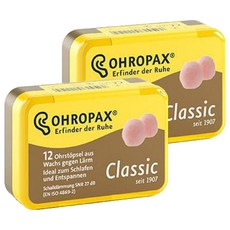 OHROPAX 經典耳塞, 2個, 12入