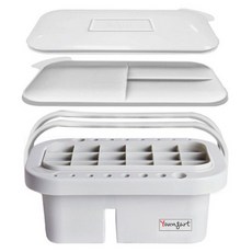 YOUNG ART 雙排手把多功能水桶調色盤, 灰色