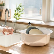 BLANC OBJET 圓形洗碗盆, 白色, 2個