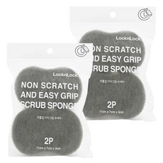 LocknLock 樂扣樂扣 防刮菜瓜布, 2個, 2包