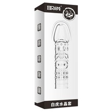 取悅 透明水晶套 150 x 40mm 白虎 58g, 1盒, 1個