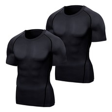 男款運動短袖上衣2件組