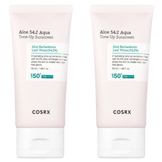 COSRX 蘆薈 54.2 水色提亮防曬乳 SPF50+ PA++++, 2個, 50ml