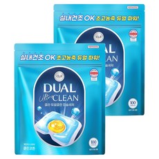 CLA 듀얼 울트라 클린 캡슐세제 클린코튼, 100개입, 2개