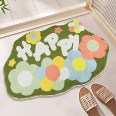 DAYSOY 溫馨可愛防滑地墊, 1個, 快樂花朵