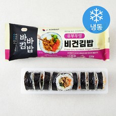 바바 올곧 유부우엉 비건김밥 (냉동), 230g, 1개