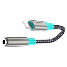 TOTU 拓途 Lightning轉3.5mm耳機孔轉接頭 AD-3系列 12.8cm 線控通話, 1個