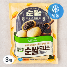 풀무원 순쌀도나스 흑임자 (냉동), 300g, 1개입, 3개