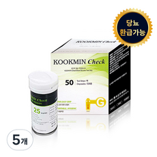 녹십자GC 국민첵 혈당시험지, 5개, 50개입