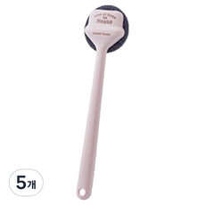 리빙공감 파스텔 샤워 목욕 바디브러쉬, 핑크, 5개, 1개입