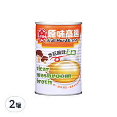 牛頭牌 原味高湯 蕈菇風味, 411ml, 2罐