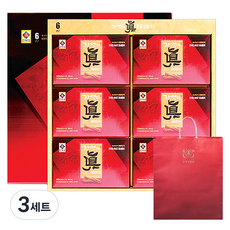 천제명홍삼 진 홍삼 플러스 + 쇼핑백, 1.8L, 3세트