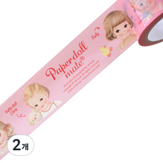 afrocat Paper Doll Mate膠帶 48mm*40m, 混色, 2個