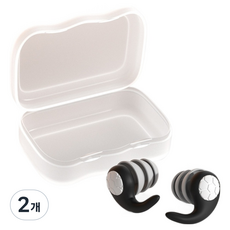 DK ONE 日常防噪音耳塞 黑色 L 2.4 x 2.1 cm, 2個, 2入