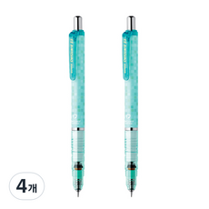 ZEBRA 斑馬牌 DelGuard 方形藍綠色自動鉛筆, 0.5mm, 4個