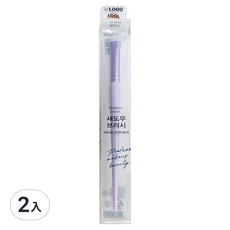 DAISO大創柔和淺紫臥蠶陰影刷 打造迷人臥蠶 展現精緻眼妝, 2入, 柔和淺紫