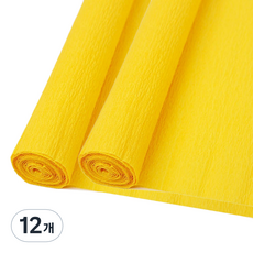 마다꾸미 주름 구김지 10 옐로우, 50 x 250 cm, 12개