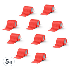 Daybyday 데이바이데이 밴드 7.5cm x 4.5m 레드, 5개, 10개입