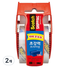 3M Scotch 超強力優質包裝用膠帶 48mm*20m, 2個, 透明