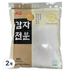 Cheongeun F&B 100% 馬鈴薯澱粉, 1kg, 2個