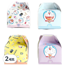 Feelbox 哆啦A夢禮物盒便條紙4件組, 混合色, 2套, 4入