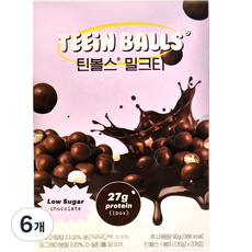 Teein Balls 奶茶蛋白 巧克力球 3入, 90g, 6個