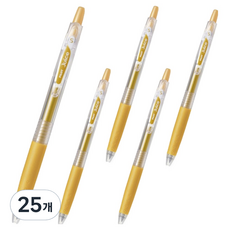 파이롯트 중성펜 쥬스 메탈릭 0.5mm, 골드, 25개