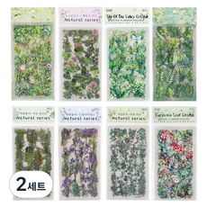 TODAY LIVING 壓花風格透明貼紙 CD_OST_AL163Q 8款 x 6張 套組, 2套, 混合顏色