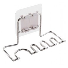 FRANOND 免鑽孔黏貼式 易清洗簡易牙刷架 3人用, 1個, 混合顏色