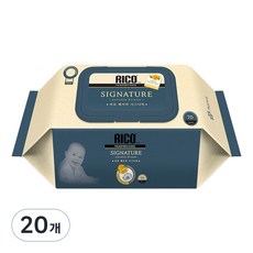 리꼬 베이비 시그니처 물티슈 캡형, 65g, 70매, 20개
