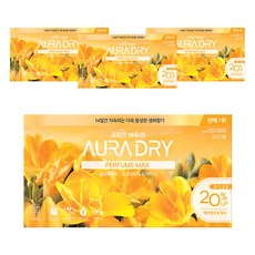 아우라 드라이 퍼퓸맥스 시트 섬유유연제 윌유메리미 본품, 100개입, 4개