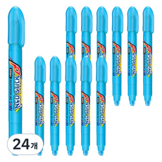 AMOS 阿摩司 NEOSTICK 固體螢光筆 8mm, 24個, 藍色