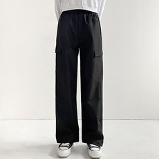 jalbba jean 女款 Solti 刷毛防風工裝長版鬆緊褲