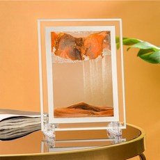 ROYALLIN 蘿林嚴選 3D立體質感沙漏畫 方形款 23 x 17cm, 黃色