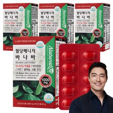 네추럴라이즈 혈당매니저 바나바 60g, 60정, 4개