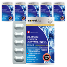 내츄럴플러스 프로바이오틱 혼합유산균, 60정, 30g, 6개