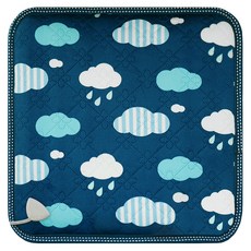 韓日電子 Gureumi 超細纖維電熱坐墊, Gureumi 海軍藍, 單人(45 x 45 cm)