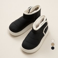 JumpingChickpea 兒童魔鬼氈短版鋪棉雪靴