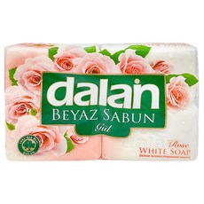 dalan 達欖 粉玫瑰嫩白浴皂-土耳其原裝進口，80年製皂經驗，添加大馬士革玫瑰精油嫩白肌膚, 175g, 4個