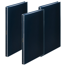 KING JIM HIKTAS A4資料夾 7281TW-NV 40頁, 海軍藍, 3個