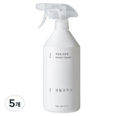 생활공작소 주방용 세정제, 5개, 750ml